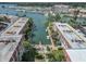Aerial view showcasing the community's waterfront access at 220 Santa Maria St # 240, Venice, FL 34285