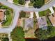 Aerial view highlighting a home's lot size and location near a lake at 4701 50Th W Ave, Bradenton, FL 34210