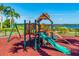 playground with playset, swings, and safety surface at 5209 Lake Overlook Ave, Bradenton, FL 34208