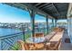 Relaxing outdoor patio area overlooking the marina at 5209 Lake Overlook Ave, Bradenton, FL 34208