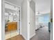 Hallway with access to bathroom and bedroom at 219 81St St, Holmes Beach, FL 34217