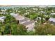 Aerial view highlighting the home's location and surroundings at 219 81St St, Holmes Beach, FL 34217