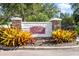 Community entrance sign with landscaping at 4850 51St W St # 4204, Bradenton, FL 34210