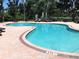 Relaxing kidney-shaped pool with brick patio at 5146 Northridge Rd # 201, Sarasota, FL 34238