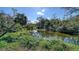 Lush backyard showcasing a river and rich greenery with plenty of natural light and shady areas at 6722 Oakmont Way, Lakewood Ranch, FL 34202