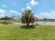 Serene waterfront view with lush landscaping at 424 Cardiff Rd # 27, Venice, FL 34293