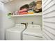 Convenient laundry closet with washer and dryer at 907 E Rosedale Rd, Venice, FL 34293