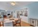 Bright dining space with a view into the kitchen and living room at 2323 Waterbluff Pl # V314, Sarasota, FL 34231