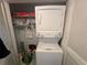 Stackable washer and dryer in a dedicated closet at 2121 Wood St # 124, Sarasota, FL 34237
