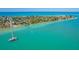 Aerial view of the coastline at 108 Tern Dr, Anna Maria, FL 34216