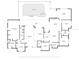 Floor plan showing a large house with multiple bedrooms and a pool at 4714 Elder Berry Dr, Sarasota, FL 34241