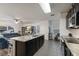Modern kitchen with granite countertops and stainless steel appliances at 335 Gris Sky Ln, Bradenton, FL 34212