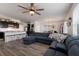 Spacious living area with a comfortable sectional sofa and an open layout at 335 Gris Sky Ln, Bradenton, FL 34212