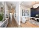 Bright hallway with access to home office and living areas at 725 Anegada Ln, Sarasota, FL 34234