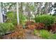 Landscaped area with tropical plants at 6101 34Th W St # 1E, Bradenton, FL 34210