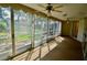 Spacious screened porch overlooking a lush garden at 6101 34Th W St # 1E, Bradenton, FL 34210