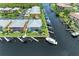 Waterfront property with boat slips, showcasing canal access at 2002 Bal Harbor Blvd # 1311, Punta Gorda, FL 33950