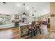Modern kitchen with stainless steel appliances and an island at 5201 Highbury Cir, Sarasota, FL 34238