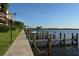 Private boat docks providing convenient water access at 8911 Midnight Pass Rd # 410, Sarasota, FL 34242