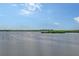 Stunning aerial view of waterfront property with calm water and distant homes at 8911 Midnight Pass Rd # 410, Sarasota, FL 34242