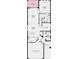 First floor plan showcasing kitchen, great room, primary suite, and lanai at 15025 Shady Palms Ln, Nokomis, FL 34275