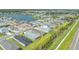 Aerial view showcasing home's location in community at 14551 Skipping Stone Loop, Parrish, FL 34219