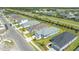 Aerial view of a single-Gathering home, showcasing its location within a community at 14551 Skipping Stone Loop, Parrish, FL 34219
