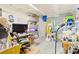 A cluttered workshop with various tools and projects in progress at 6515 Mauna Loa Blvd, Sarasota, FL 34241