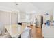 Bright kitchen with stainless steel appliances and an eat-in dining area at 6515 Mauna Loa Blvd, Sarasota, FL 34241