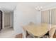 Spacious dining room with hardwood floors and a chandelier at 6515 Mauna Loa Blvd, Sarasota, FL 34241