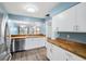 Updated kitchen with stainless steel appliances and wood countertops at 5412 11Th Street E Cir # 41, Bradenton, FL 34203