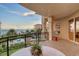 Outdoor balcony with a built-in grill and ocean views at 2151 Gulf Of Mexico Dr # 5, Longboat Key, FL 34228