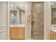 Bathroom boasts a large shower and dual sinks at 2151 Gulf Of Mexico Dr # 5, Longboat Key, FL 34228