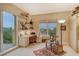 Home office with built-in desk and window views at 2151 Gulf Of Mexico Dr # 5, Longboat Key, FL 34228