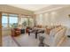 Living room with ocean view and comfortable seating at 2151 Gulf Of Mexico Dr # 5, Longboat Key, FL 34228