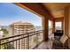 Spacious balcony boasting stunning water and city views at 1111 Ritz Carlton Dr # 1802, Sarasota, FL 34236