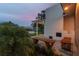 Relaxing patio with built-in fire pit and seating at 301 Aurora E St, Venice, FL 34285