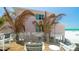 Outdoor deck overlooking the beach at 107 Elm Ave, Anna Maria, FL 34216