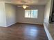 Bright living room with vinyl flooring and ceiling fan at 4540 Tippecanoe Trl # 183, Sarasota, FL 34233