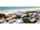 Aerial view of beach homes near the ocean at 107 Elm Ave, Anna Maria, FL 34216