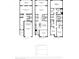 Three-story floor plan with 3 bedrooms and a two-car garage at 9970 Key Haven Rd, Seminole, FL 33777