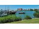 Stunning view of the marina and waterfront homes at 818 Padgett Ave, Sarasota, FL 34237