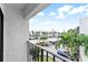 Balcony with view of parking lot and neighborhood at 2955 N Beach Rd # A531, Englewood, FL 34223