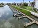 Private boat docks providing convenient access to the waterway at 2955 N Beach Rd # A531, Englewood, FL 34223