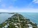 Panoramic coastal view; beach, ocean, and town visible at 2955 N Beach Rd # A531, Englewood, FL 34223