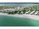 Aerial view of beachfront community and the ocean at 2955 N Beach Rd # A531, Englewood, FL 34223