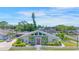 An aerial view of a single Gathering home with a well manicured lawn at 3502 Bahia Vista St, Sarasota, FL 34239