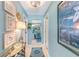 Bright hallway with decorative accents at 3502 Bahia Vista St, Sarasota, FL 34239