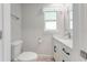 Clean bathroom with toilet, sink and vanity at 3502 Bahia Vista St, Sarasota, FL 34239