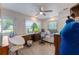 Bright sewing room with work table and lots of light at 3502 Bahia Vista St, Sarasota, FL 34239